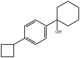 1-(4-cyclobutylphenyl)cyclohexanol Structure