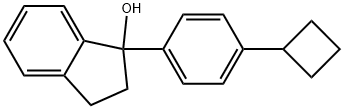 1-(4-Cyclobutylphenyl)-2,3-dihydro-1H-inden-1-ol Structure