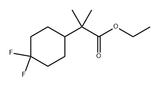 ethyl 2-(4,4-difluorocyclohexyl)-2-methylpropanoate 구조식 이미지