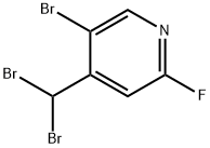 5-Bromo-4-(dibromomethyl)-2-fluoropyridine Structure