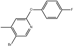 5-Bromo-2-(4-fluorophenoxy)-4-methylpyridine Structure