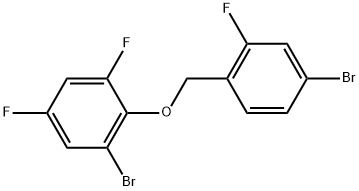 1-Bromo-2-[(4-bromo-2-fluorophenyl)methoxy]-3,5-difluorobenzene 구조식 이미지