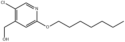 5-Chloro-2-(heptyloxy)-4-pyridinemethanol Structure