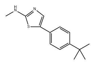 5-(4-(Tert-butyl)phenyl)-N-methylthiazol-2-amine Structure