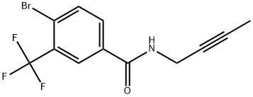 4-Bromo-N-2-butyn-1-yl-3-(trifluoromethyl)benzamide Structure