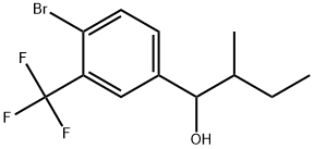 4-Bromo-α-(1-methylpropyl)-3-(trifluoromethyl)benzenemethanol Structure