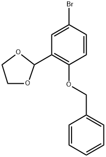 2-(2-(benzyloxy)-5-bromophenyl)-1,3-dioxolane Structure