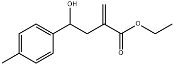 Benzenebutanoic acid, γ-hydroxy-4-methyl-α-methylene-, ethyl ester Structure