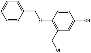 5-Hydroxy-2-(phenylmethoxy)benzenemethanol Structure