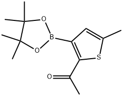 1-[5-Methyl-3-(4,4,5,5-tetramethyl-1,3,2-dioxaborolan-2-yl)-2-thienyl]ethanone Structure