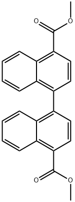 Dimethyl [1,1'-binaphthalene]-4,4'-dicarboxylate Structure