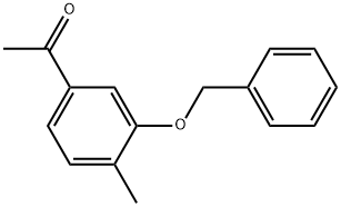 1-[4-Methyl-3-(phenylmethoxy)phenyl]ethanone Structure