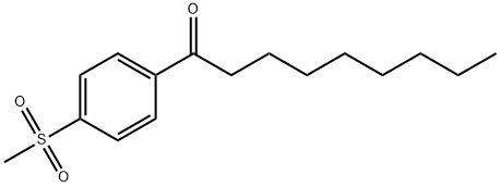 1-[4-(Methylsulfonyl)phenyl]-1-nonanone Structure