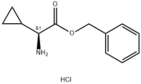 S-2-Cyclopropylglycine phenylmethyl ester hydrochloride 구조식 이미지