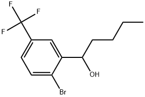 2-Bromo-α-butyl-5-(trifluoromethyl)benzenemethanol Structure