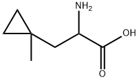 Cyclopropanepropanoic acid, α-amino-1-methyl- Structure