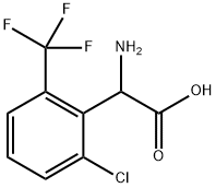 2-amino-2-[2-chloro-6-(trifluoromethyl)phenyl]acetic acid Structure