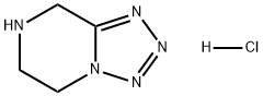 Tetrazolo[1,5-a]pyrazine, 5,6,7,8-tetrahydro-, hydrochloride (1:1) Structure