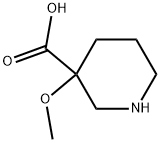 3-Methoxy-3-piperidinecarboxylic acid Structure