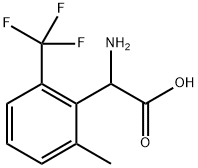 2-amino-2-[2-methyl-6-(trifluoromethyl)phenyl]acetic acid Structure