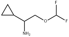 1-cyclopropyl-2-(difluoromethoxy)ethan-1-amine Structure