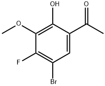 1-(5-Bromo-4-fluoro-2-hydroxy-3-methoxyphenyl)ethanone Structure
