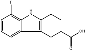 8-fluoro-2,3,4,9-tetrahydro-1H-carbazole-3-carboxylic acid Structure