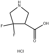 4,4-difluoropyrrolidine-3-carboxylic acid hydrochloride(WXFC0858S1) Structure