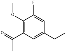 1-(5-Ethyl-3-fluoro-2-methoxyphenyl)ethanone Structure