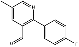 2-(4-Fluorophenyl)-5-methylnicotinaldehyde Structure