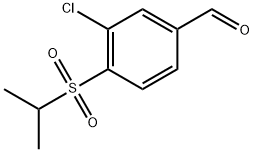 3-Chloro-4-[(1-methylethyl)sulfonyl]benzaldehyde Structure