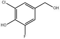 2-chloro-6-fluoro-4-(hydroxymethyl)phenol Structure