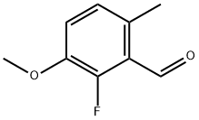2-fluoro-3-methoxy-6-methylbenzaldehyde Structure