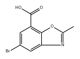 5-bromo-2-methylbenzo[d]oxazole-7-carboxylic acid 구조식 이미지