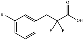 Benzenepropanoic acid, 3-bromo-α,α-difluoro- Structure