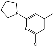 2-Chloro-4-methyl-6-(1-pyrrolidinyl)pyridine Structure