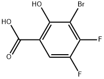 3-Bromo-4,5-difluoro-2-hydroxybenzoic acid Structure