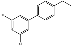 2,6-Dichloro-4-(4-ethylphenyl)pyridine Structure