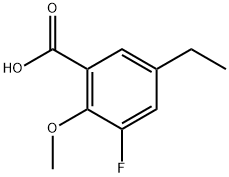 5-Ethyl-3-fluoro-2-methoxybenzoic acid Structure