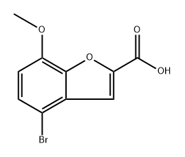 4-bromo-7-methoxybenzofuran-2-carboxylic acid Structure