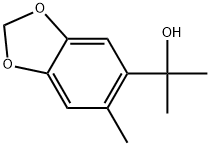 α,α,6-Trimethyl-1,3-benzodioxole-5-methanol Structure