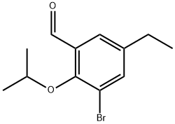 3-Bromo-5-ethyl-2-isopropoxybenzaldehyde Structure