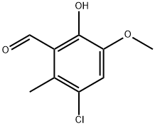 3-Chloro-6-hydroxy-5-methoxy-2-methylbenzaldehyde Structure