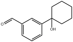 3-(1-hydroxycyclohexyl)benzaldehyde Structure