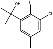 3-Chloro-2-fluoro-α,α,5-trimethylbenzenemethanol Structure