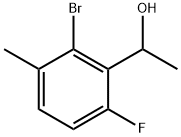 Benzenemethanol, 2-bromo-6-fluoro-α,3-dimethyl- 구조식 이미지