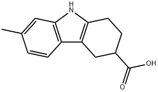 7-methyl-2,3,4,9-tetrahydro-1H-carbazole-3-carboxylic acid Structure