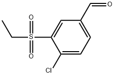 4-Chloro-3-(ethylsulfonyl)benzaldehyde Structure