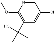 5-Chloro-2-methoxy-α,α-dimethyl-3-pyridinemethanol Structure