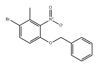 1-(Benzyloxy)-4-bromo-3-methyl-2-nitrobenzene Structure